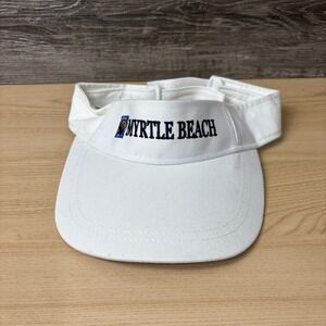 South Carolina‎ Hat Cap Visor Mens White Myrtle Beach Adjustable